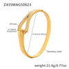 Wholesale Stainless Steel Zircon Bracelet Fashion Ol Style With Electroplating