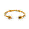 Wholesale Stainless Steel Zircon Bracelet With Rebar Pattern For Female 18K Vacuum Plated Electroplated Design Bulb Opening Geometric Style