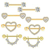 Wholesale Stainless Steel Zircon Geometric Retro Breast Jewelry With Electroplating Treatment