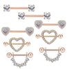 Wholesale Stainless Steel Zircon Geometric Retro Breast Jewelry With Electroplating Treatment