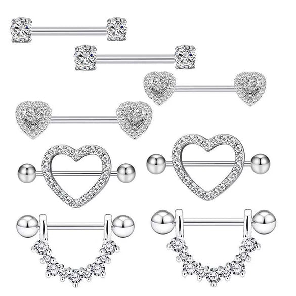 Wholesale Stainless Steel Zircon Geometric Retro Breast Jewelry With Electroplating Treatment