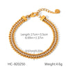 Wholesale Stainless Steel Zircon Heart Shape Flower Geometric Women's Bracelet