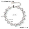 Wholesale 316L Stainless Steel Zircon Necklace Bracelet Set For Women With Electroplating Love Stitching And Star Shape