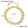 Wholesale 316L Stainless Steel Zircon Necklace Bracelet Set For Women With Electroplating Love Stitching And Star Shape
