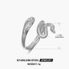 Wholesale Stainless Steel Zodiac Snake Ring For Women With Electroplating Design