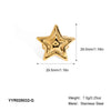Wholesale Star Opening Ring In Gold And Silver Two Color Fashion Design Made Of Stainless Steel With Pvd Furnace Vacuum Real Gold Plating Unisex And All Match Jewelry