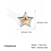 Wholesale Star Opening Ring In Gold And Silver Two Color Fashion Design Made Of Stainless Steel With Pvd Furnace Vacuum Real Gold Plating Unisex And All Match Jewelry