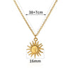 Wholesale Star Pendant Necklace With Starry Sky Design Gold Electroplated Stainless Steel Cross Chain Unisex