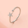 Wholesale Star Ring Copper Electroplating Women's Hand Jewelry