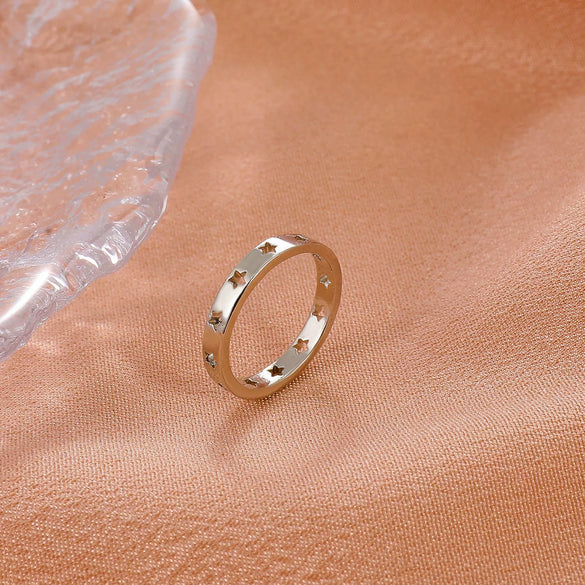 Wholesale Star Ring Copper Electroplating Women's Hand Jewelry