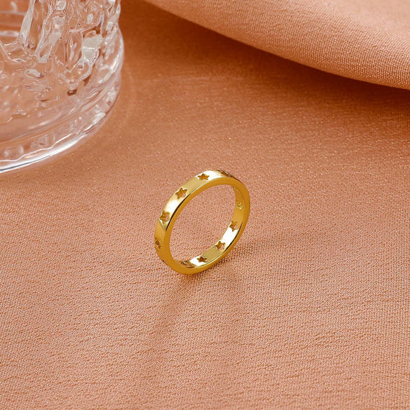 Wholesale Star Ring Copper Electroplating Women's Hand Jewelry