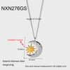 Wholesale Star Shape Gold Plated Stainless Steel Rotatable Pendant Necklace For Women And Unisex