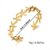 Wholesale Starfish And Shell Patchwork Fishshaped Stainless Steel Electroplated Bracelet Jewelry Accessories