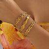 Wholesale Starfish And Shell Patchwork Fishshaped Stainless Steel Electroplated Bracelet Jewelry Accessories