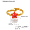Wholesale Starfish Beads Stainless Steel Jewelry Set For Girls With Electroplating Earrings Necklace Bracelet Ring