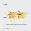 Wholesale Starfish Zodiac Animals Style Stainless Steel 16K Gold Plated Earrings For Women