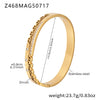 Wholesale Starry Zircon Exquisite Row Diamond Bracelet Stainless Steel 18K Gold Plated For Girls And Women