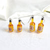 Wholesale Statement Wine Bottle Pendant Earrings For Men And Women Plastic And Resin Design