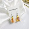 Wholesale Statement Wine Bottle Pendant Earrings For Men And Women Plastic And Resin Design