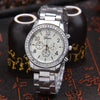 Wholesale Steel Band Rhinestone Watches For Men And Women Round Dial Leisure Style