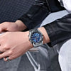 Wholesale Steel Belt Full Automatic Quartz Men's Watch With Large Dial And Round Dial Shape Aggressive Tough Guy Style