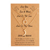 Wholesale Steel Hollow Sun Moon Shaped Stainless Steel Paper Card Necklace Set With Electroplating