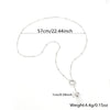 Wholesale 925 Sterling Silver Adjustable Stretch Round Beads Necklace With Geometric Design And Electroplating For Women