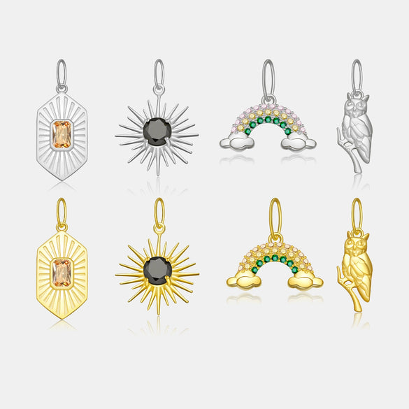 Wholesale 925 Sterling Silver All Match Pendant Necklace With Fashion Design And Electroplating For Unisex