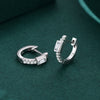 Wholesale 925 Sterling Silver Allmatch Geometric Microinlaid Ear Buckle