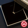 Wholesale 925 Sterling Silver Angel Clavicle Necklace For Women With Geometric Design And Electroplating Treatment