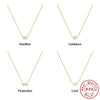 Wholesale 925 Sterling Silver Angel Clavicle Necklace For Women With Geometric Design And Electroplating Treatment
