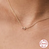 Wholesale 925 Sterling Silver Angel Clavicle Necklace With Geometric Pattern For Women
