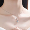 Wholesale 925 Sterling Silver Animals Zodiac Style Swan Pendant Necklace With Simulation Diamond And Cross Chain