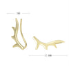 Wholesale 925 Sterling Silver Antler Ear Clip With Joker Design Electroplated For Women