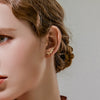 Wholesale 925 Sterling Silver Antler Ear Clip With Joker Design Electroplated For Women