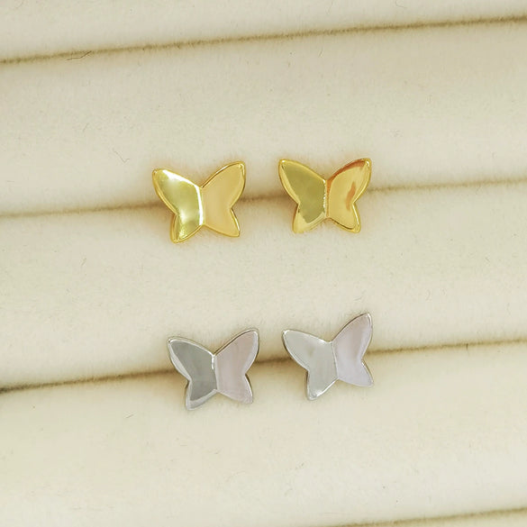 Wholesale 925 Sterling Silver Butterfly Animals Zodiac Style Electroplated Women's Earrings