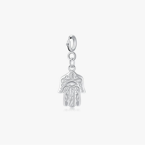 Wholesale 925 Sterling Silver Carved Geometric Pattern Retro Pendant Accessories