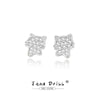 Wholesale 925 Sterling Silver Cat Ear Studs For Women With Geometric Style And Electroplating Treatment