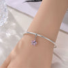 Wholesale 925 Sterling Silver Charm Crystal Star Moon Sun Beads Jewelry Bracelet Accessories With Dripping Oil Design For Women
