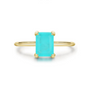 Wholesale 925 Sterling Silver Classic Four Claw Imitation Tourmaline Women's Ring With Geometric Design And Seiko Craft