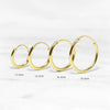 Wholesale 925 Sterling Silver Classic Gloss Circle Ear Buckle Geometric Earrings