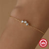 Wholesale 925 Sterling Silver Classic Single Row Diamond Encrusted Geometric Minimalist Electroplated All Match Women's Bracelet