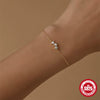 Wholesale 925 Sterling Silver Classic Single Row Diamond Encrusted Geometric Minimalist Electroplated All Match Women's Bracelet