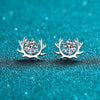 Wholesale 925 Sterling Silver Claw Set Moissanite Earrings With Animal Zodiac Pattern And Electroplating Treatment