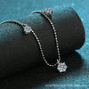 Wholesale 925 Sterling Silver Constellationstyled Sixclaw Moissanite Necklace For Women With Electroplating Treatment