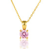 Wholesale 925 Sterling Silver December Birthstone Necklace With Geometric Pendant Inlaid Zircon For Women