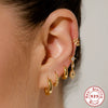 Wholesale 925 Sterling Silver Devil's Eye Love Palm Diamond Earrings With Geometric Design For Women
