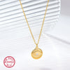 Wholesale 925 Sterling Silver Devil's Eye Necklace With Zircon Inlay Electroplated
