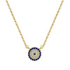 Wholesale 925 Sterling Silver Devil's Eye Necklace With Zircon Inlay Electroplated