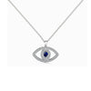 Wholesale 925 Sterling Silver Devil's Eye Necklace With Zircon Inlay Electroplated